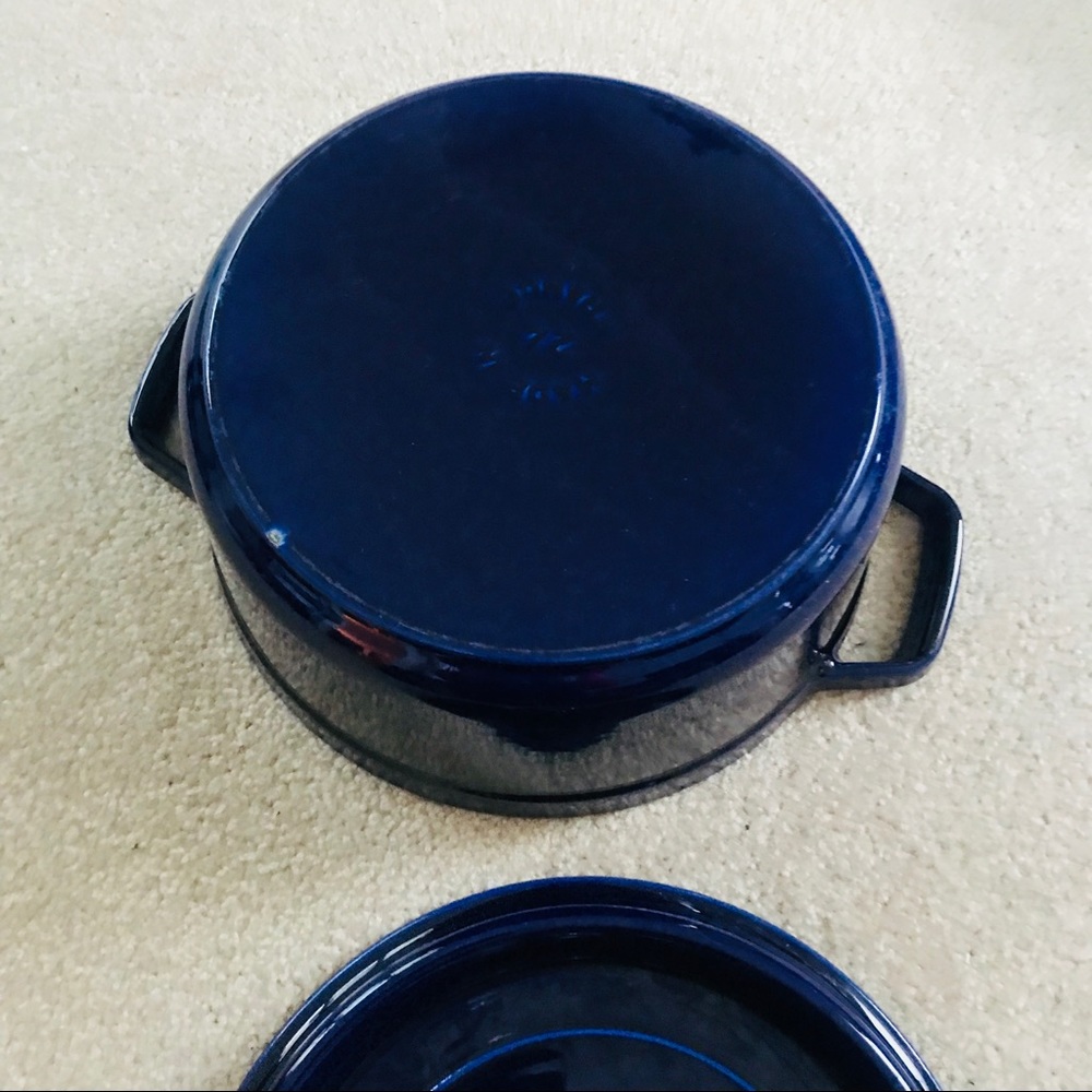 Staub 4qt 24cm cast iron blue - Picture 4 of 11